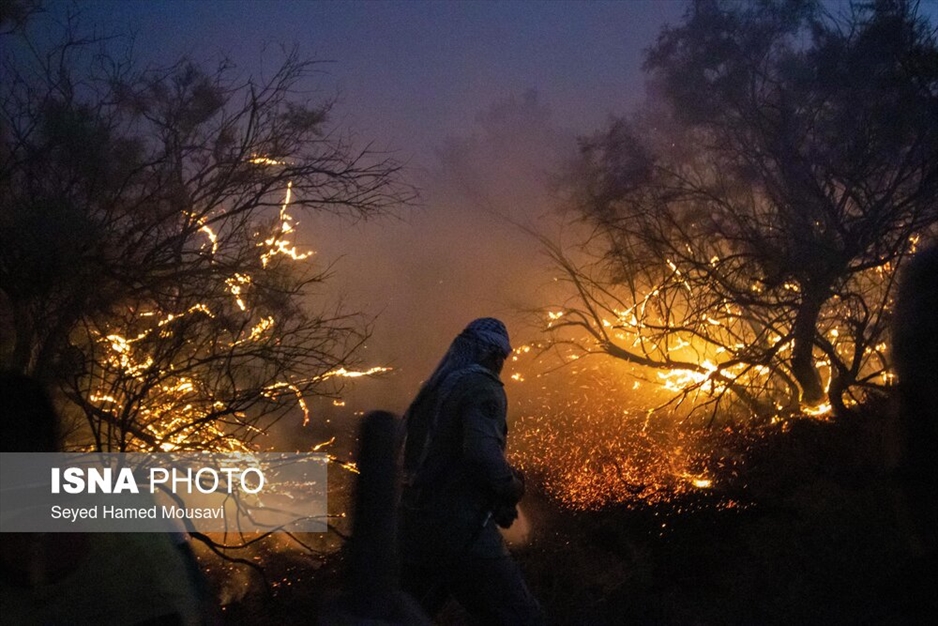آتش سوزی پارک ملی کرخه در استان خوزستان