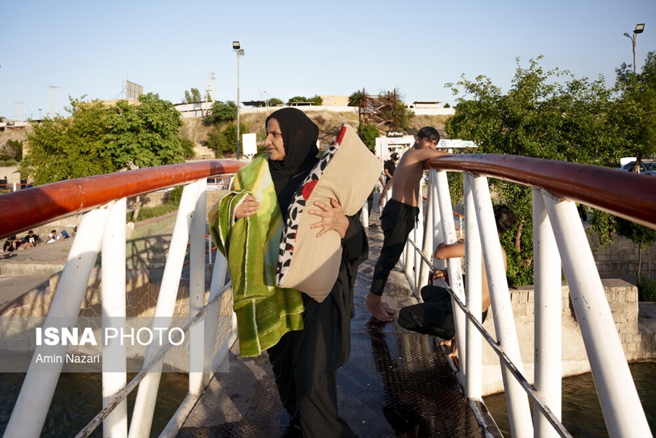 شنا در علی کله دزفول - استان خوزستان