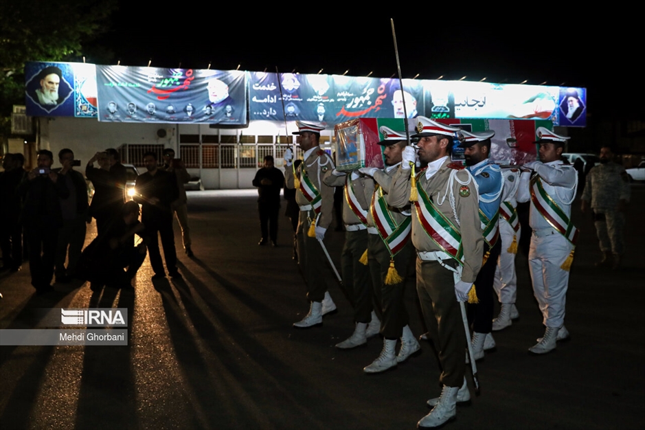 استقبال از پیکر وزیر خارجه در فرودگاه مشهد