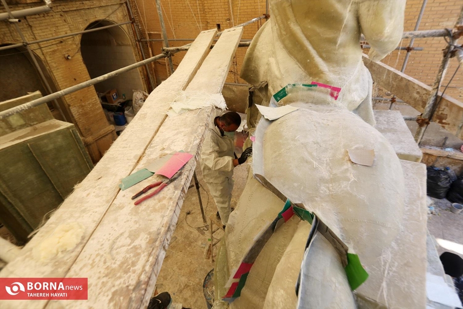 رونمایی مجسمه سردار حیدر زرقانی