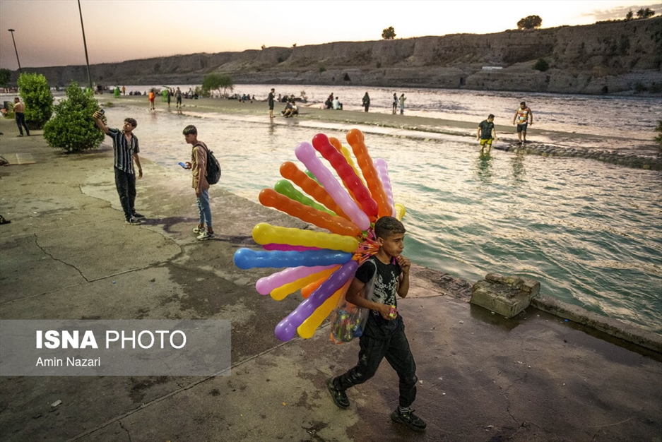 شنا در علی کله دزفول - استان خوزستان