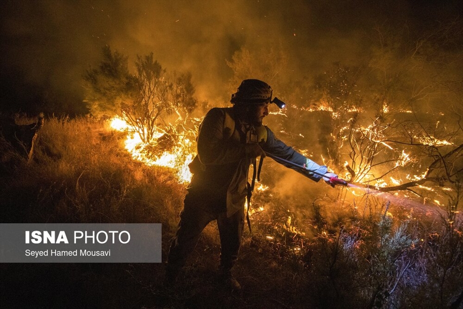 آتش سوزی پارک ملی کرخه در استان خوزستان