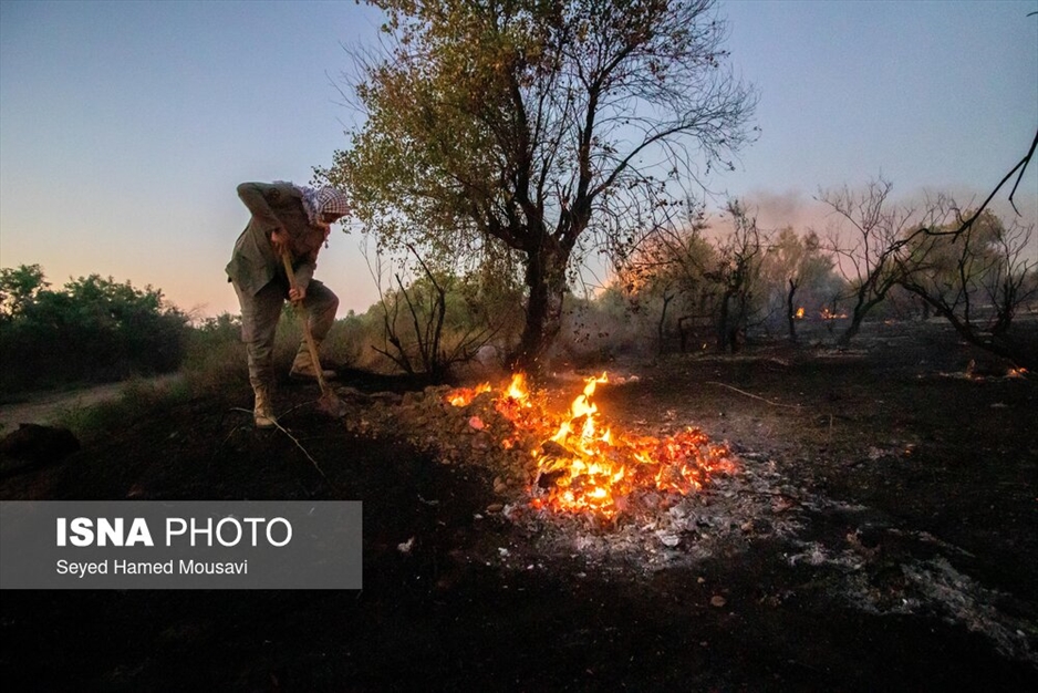 آتش سوزی پارک ملی کرخه در استان خوزستان