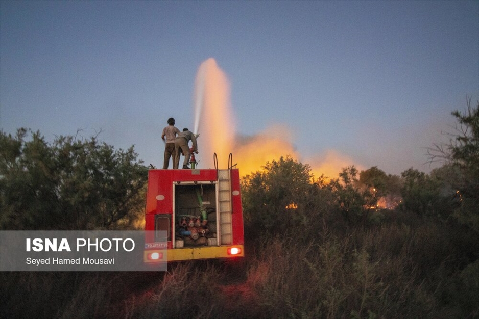 آتش سوزی پارک ملی کرخه در استان خوزستان