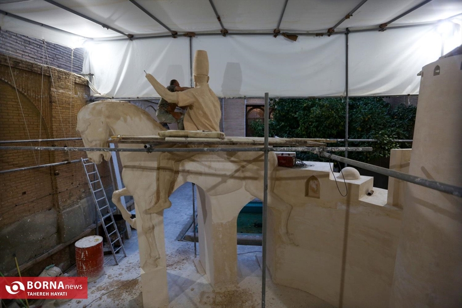 رونمایی مجسمه سردار حیدر زرقانی