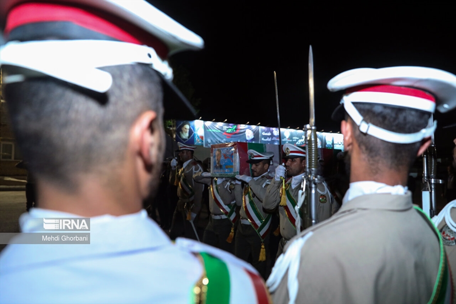 استقبال از پیکر وزیر خارجه در فرودگاه مشهد