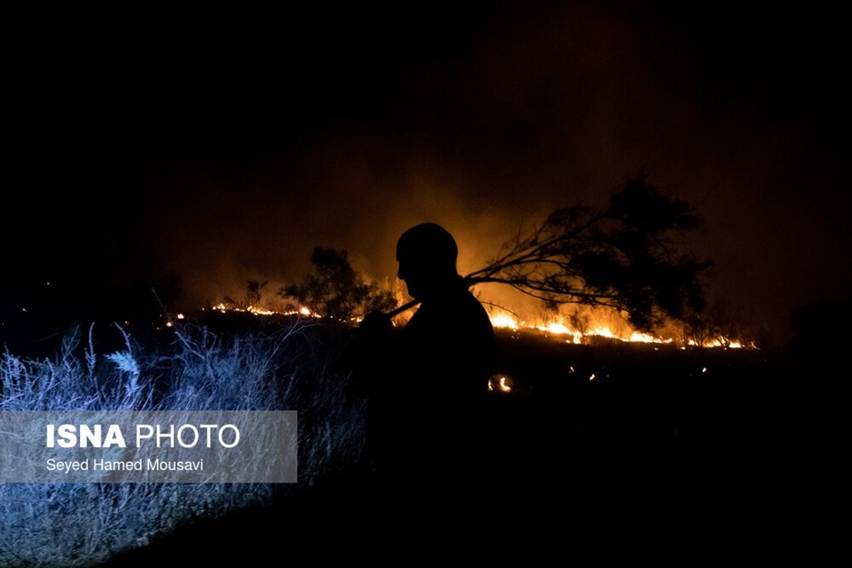 آتش سوزی پارک ملی کرخه در استان خوزستان