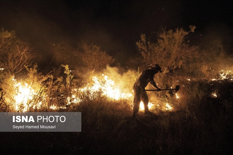 آتش سوزی پارک ملی کرخه در استان خوزستان