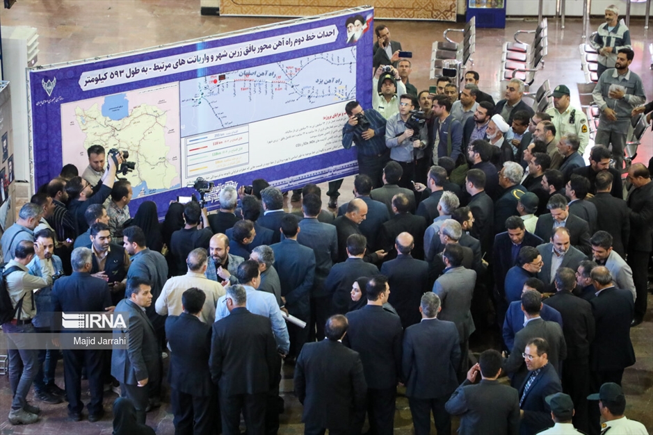 بهره برداری از خط راه‌آهن یزد - اقلید