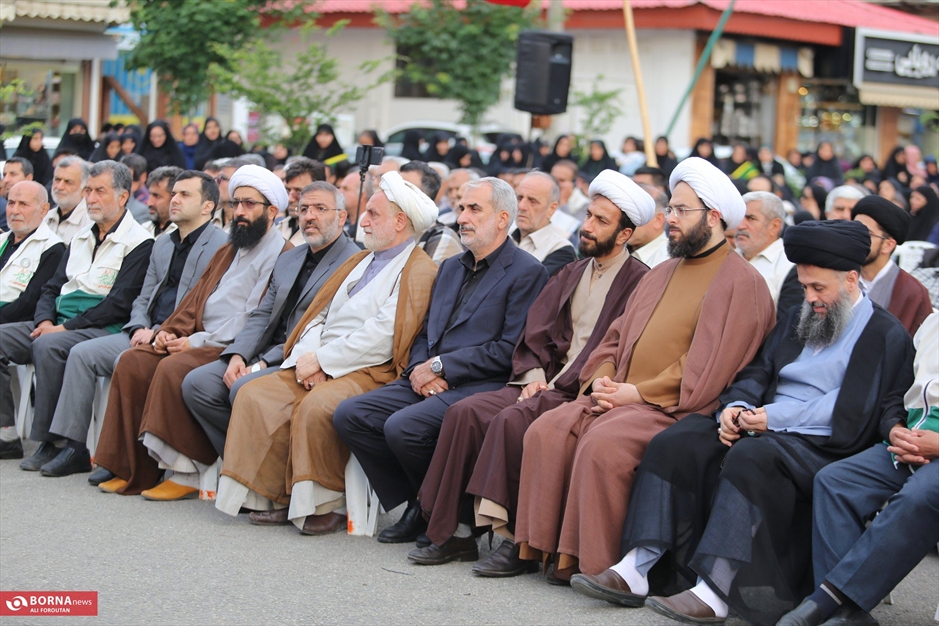 مراسم عزاداری شهادت رئیس جمهور و هیات همراه در ساری