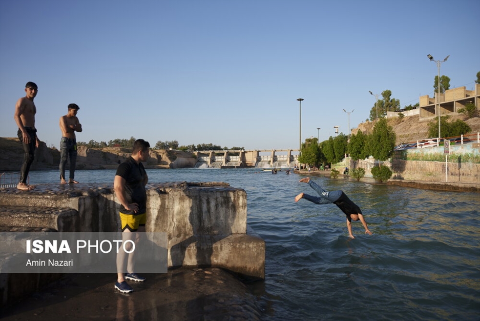 شنا در علی کله دزفول - استان خوزستان