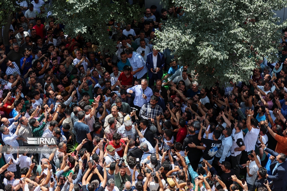 حضور «مسعود پزشکیان» در بازار شوش