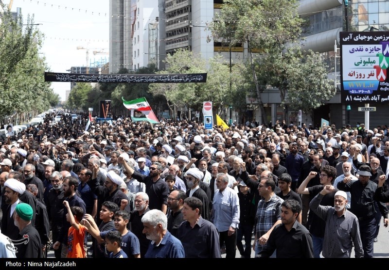 اجتماع مردم مشهد در محکومیت جنایات اسرائیل در غزه