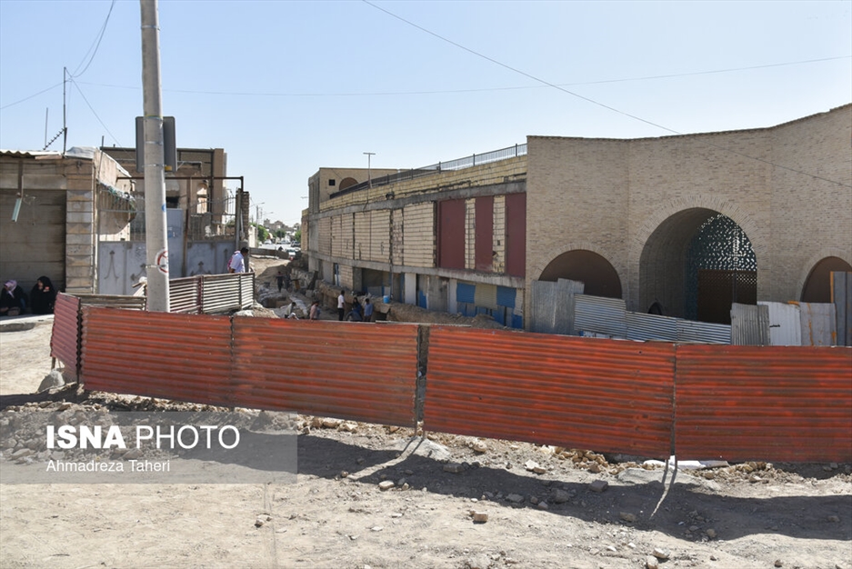 کاوش در گذر کمرزرین اصفهان