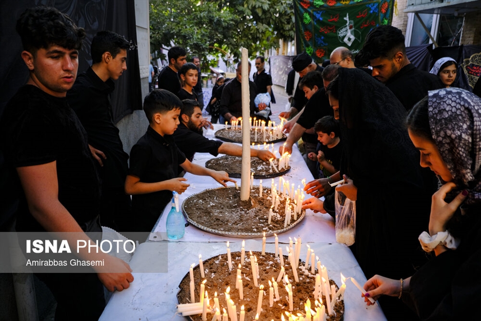 آیین عاشورایی شمع پایلاما در مراغه