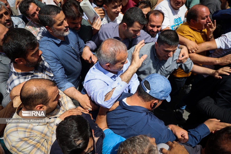 حضور «مسعود پزشکیان» در بازار شوش