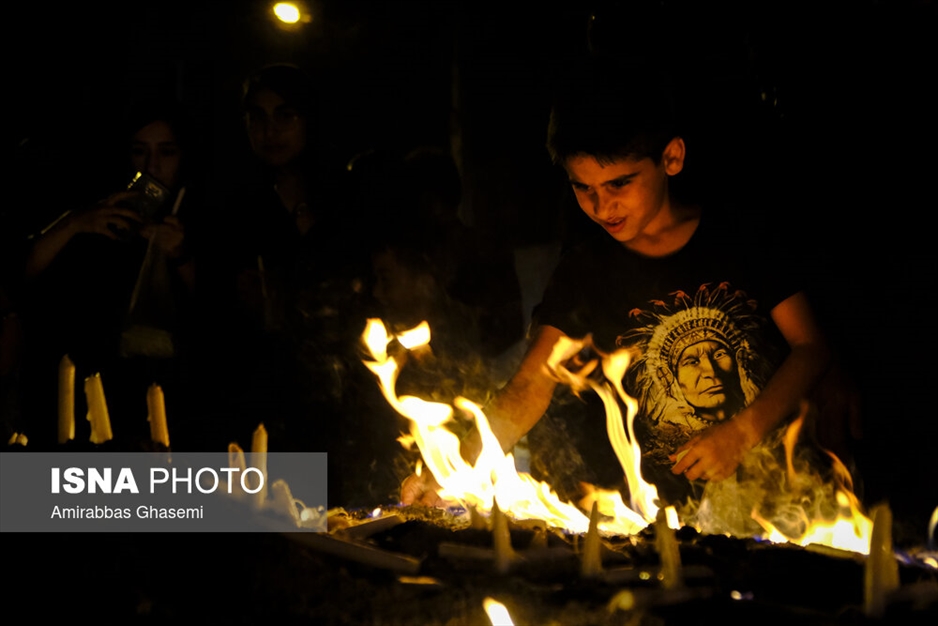 آیین عاشورایی شمع پایلاما در مراغه