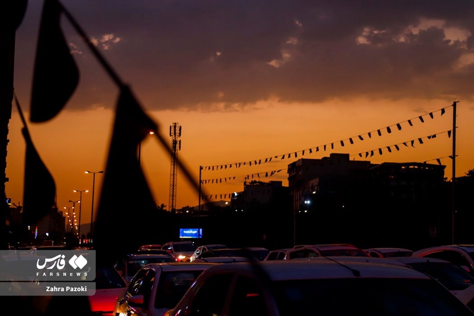 سیاه پوش شدن تهران در آستانه محرم