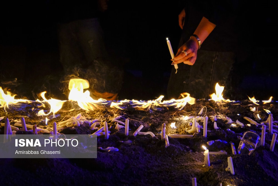 آیین عاشورایی شمع پایلاما در مراغه