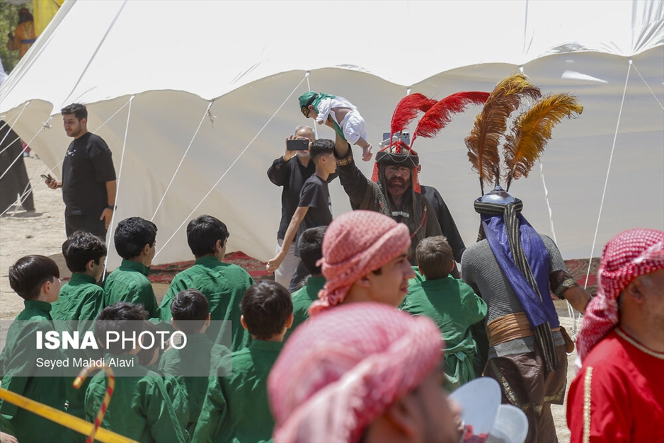 مراسم خیمه سوزان عاشورا در قم