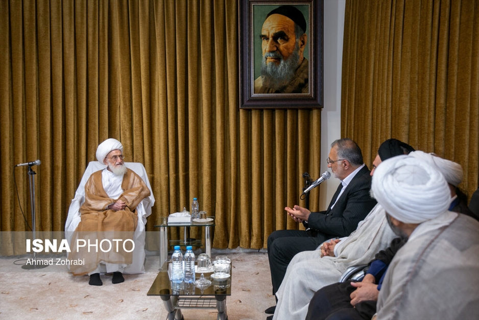 دیدار علیرضا زاکانی با آیت الله نوری همدانی