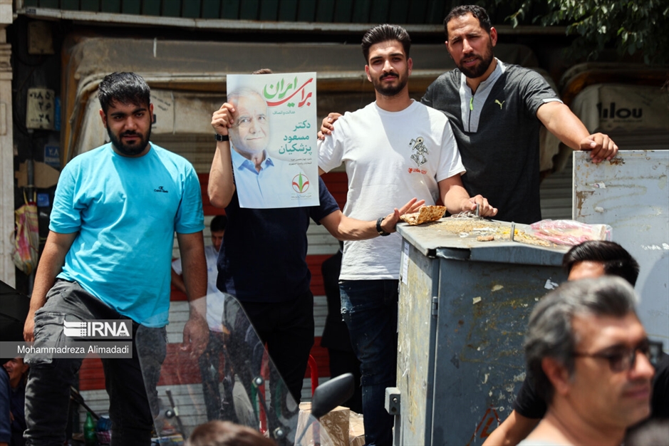 حضور «مسعود پزشکیان» در بازار شوش