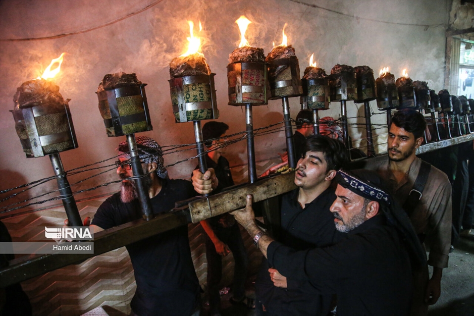 مشعل گردانی نجفی‌های مقیم قم