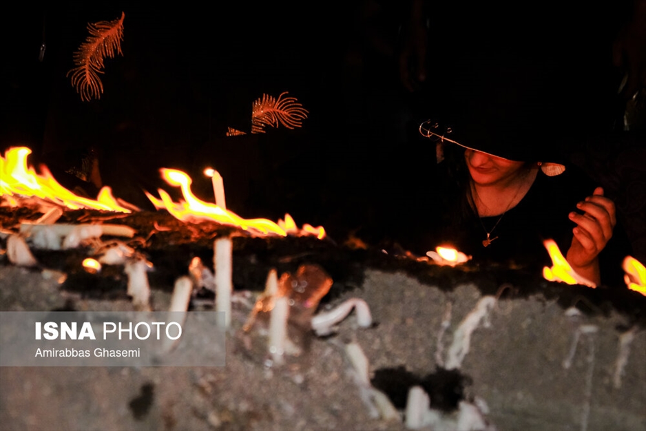 آیین عاشورایی شمع پایلاما در مراغه