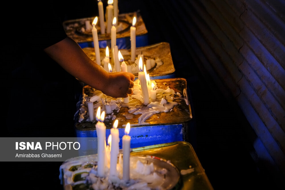 آیین عاشورایی شمع پایلاما در مراغه