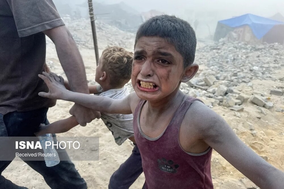 بمباران منطقه امن در غزه