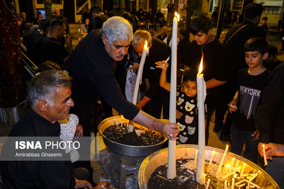 آیین عاشورایی شمع پایلاما در مراغه