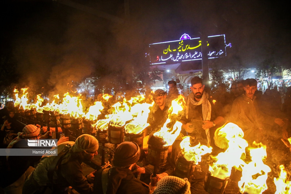 مشعل گردانی نجفی‌های مقیم قم