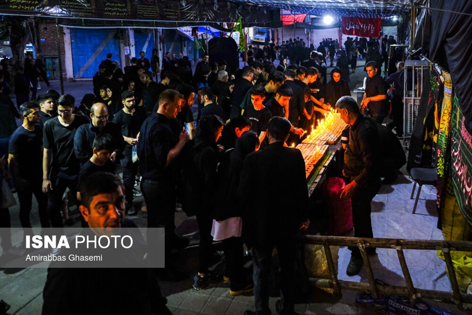 آیین عاشورایی شمع پایلاما در مراغه