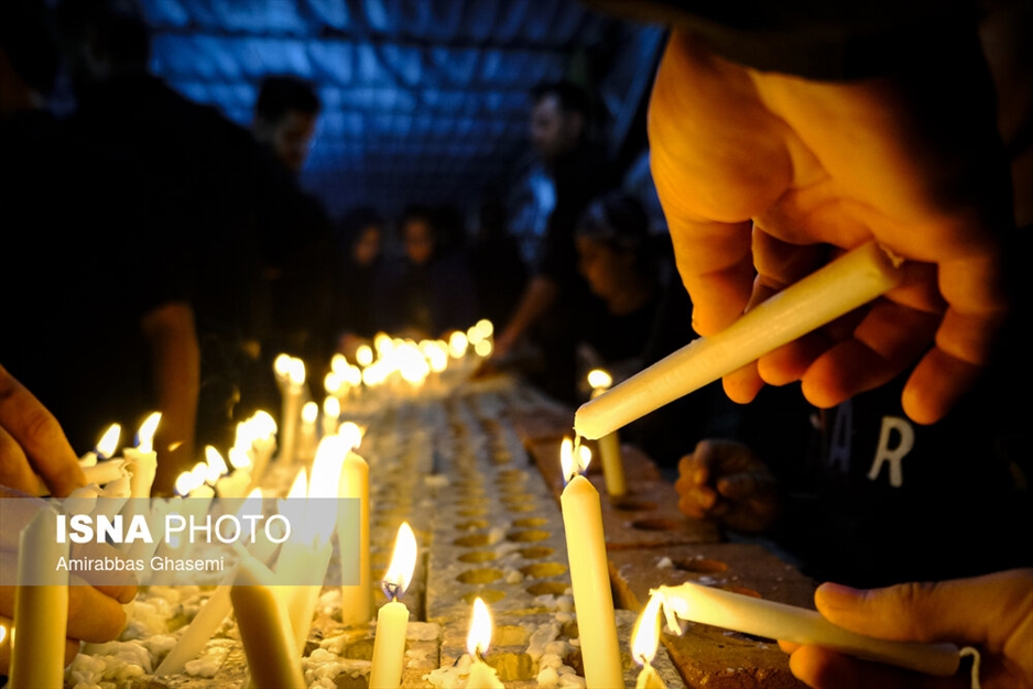 آیین عاشورایی شمع پایلاما در مراغه