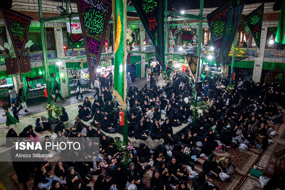 عزاداری هفتمین روز محرم در تکیه تجریش