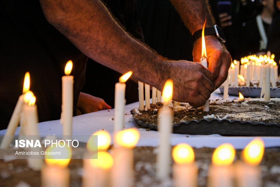 آیین عاشورایی شمع پایلاما در مراغه