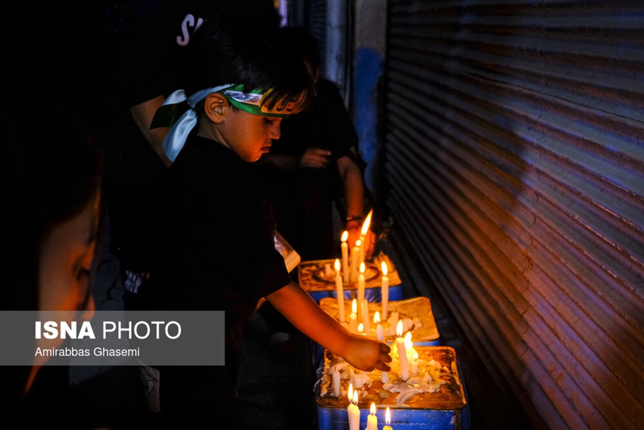 آیین عاشورایی شمع پایلاما در مراغه