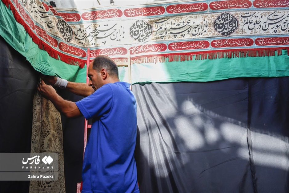 آماده‌سازی «تکیه شوفرها» برای محرم