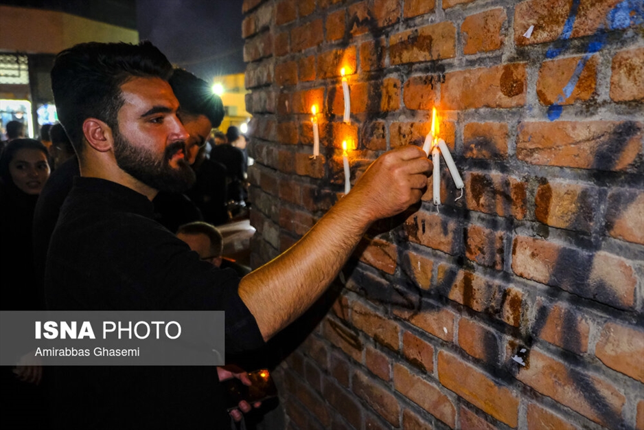 آیین عاشورایی شمع پایلاما در مراغه