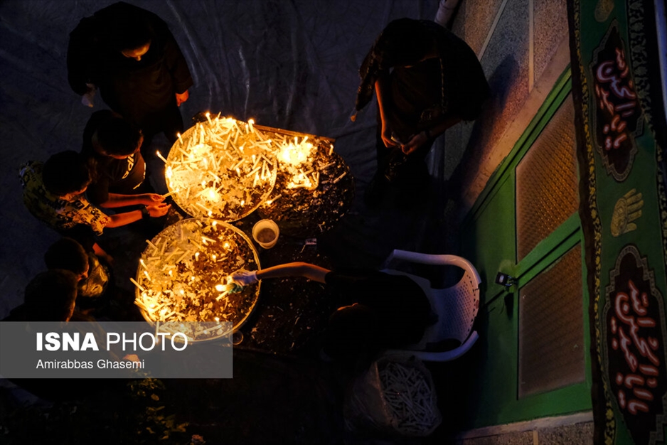 آیین عاشورایی شمع پایلاما در مراغه