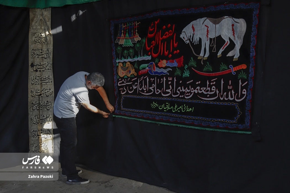 آماده‌سازی «تکیه شوفرها» برای محرم