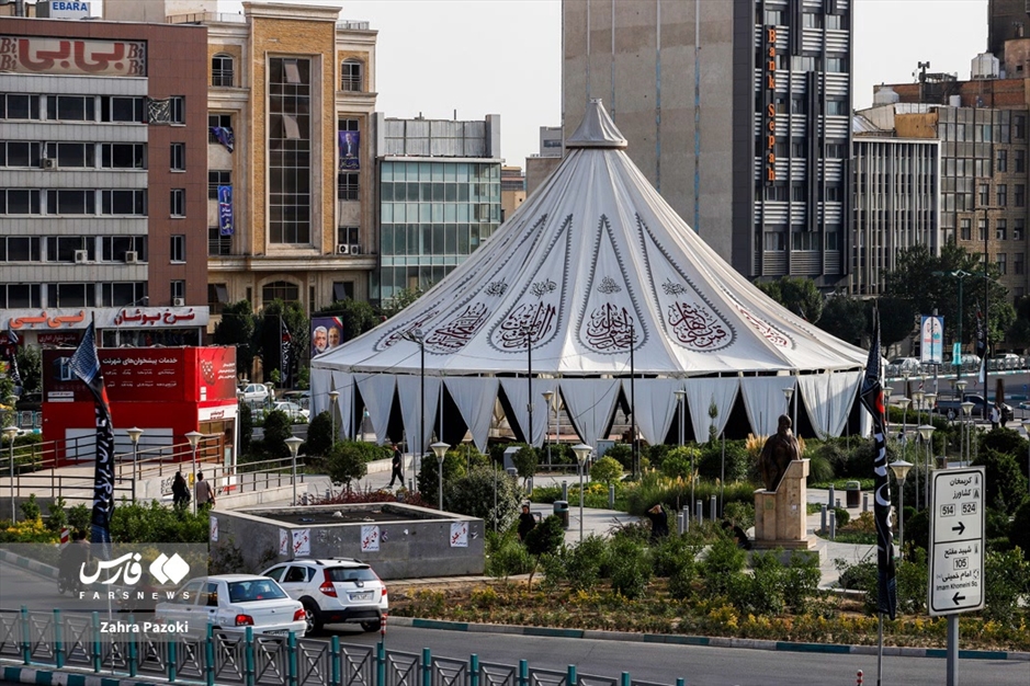 سیاه پوش شدن تهران در آستانه محرم