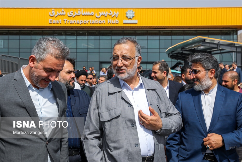 آیین آغاز عملیات اجرایی و افتتاح پروژه های مسافری شرق تهران