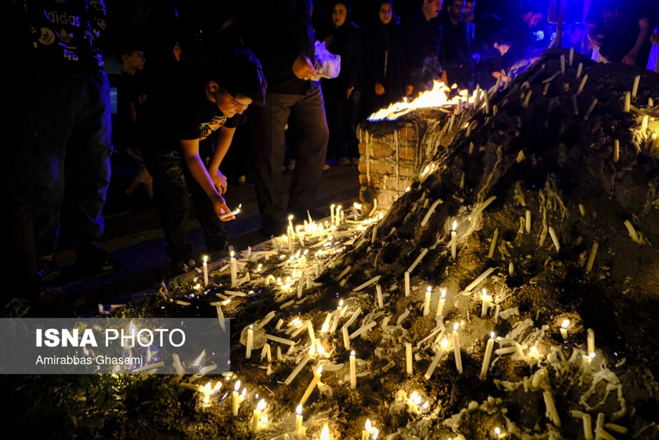 آیین عاشورایی شمع پایلاما در مراغه