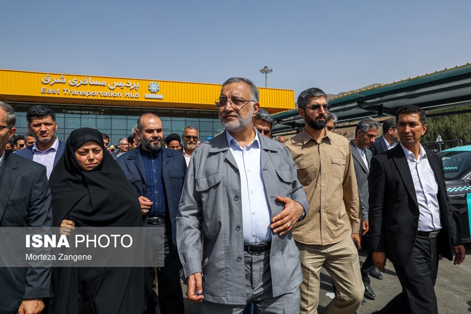 آیین آغاز عملیات اجرایی و افتتاح پروژه های مسافری شرق تهران