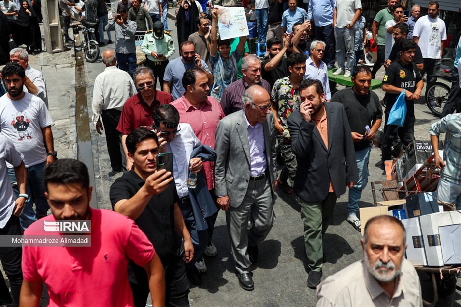 حضور «مسعود پزشکیان» در بازار شوش