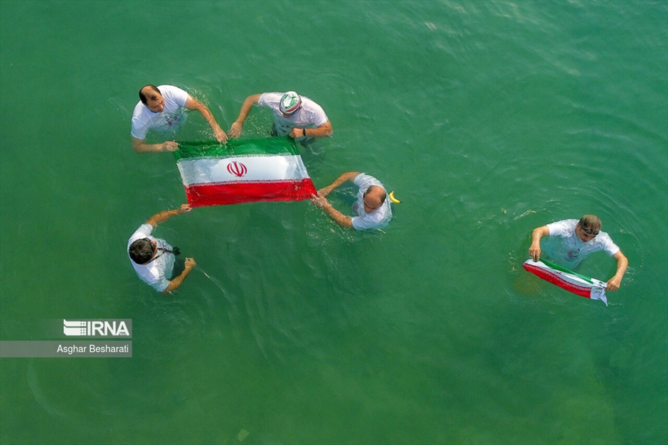 شنای جانبازان در خلیج فارس