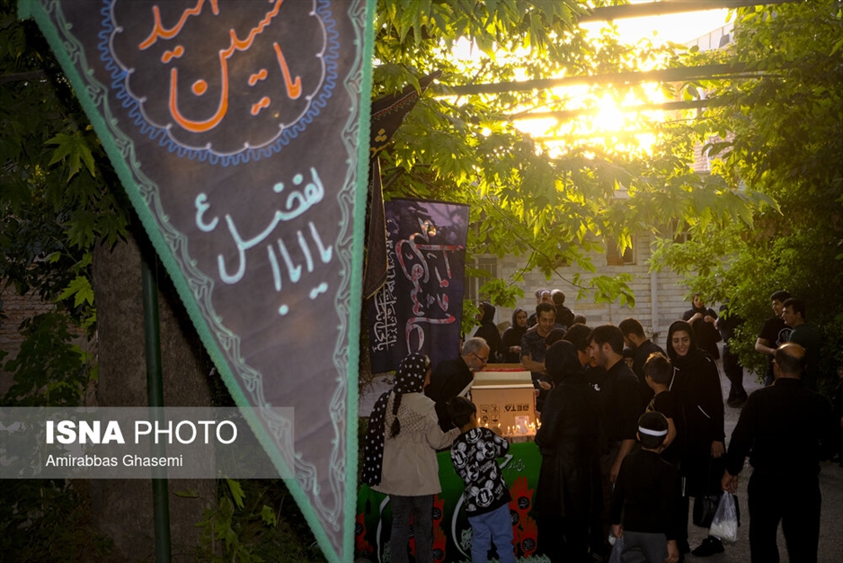 آیین عاشورایی شمع پایلاما در مراغه