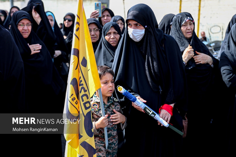 مراسم تشییع پیکر مطهر شهید میلاد بیدی