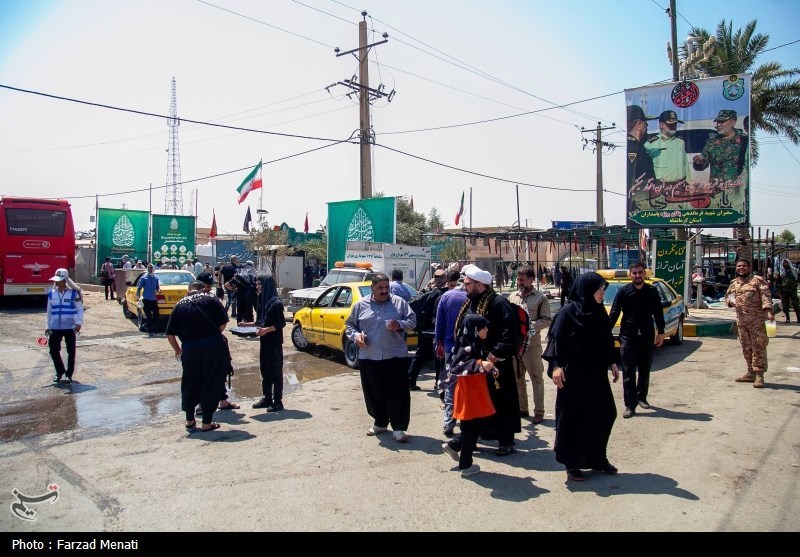 زایران اربعین حسینی در مرز خسروی